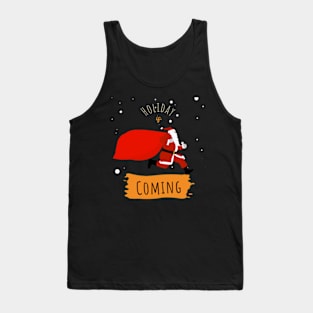 Santa Claus retro vintage Christmas shirt holiday gift stickers Tank Top